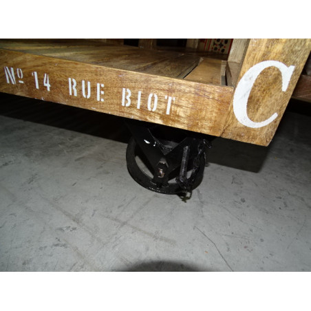 I piccoli industriali ruote console carrello 90x40x76 cm