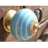 Boutons traits blanc et bleu ciel