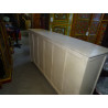 4-türiges Sideboard mit 4 Schubladen, weiß patiniert, 180x90 cm