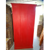 Bibliothèque palissandre arche rouge
