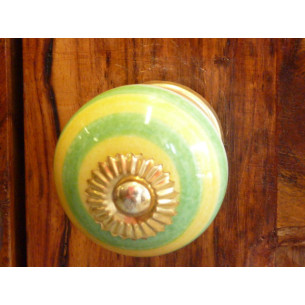 Porcelain knobs acidulé yellow green apple