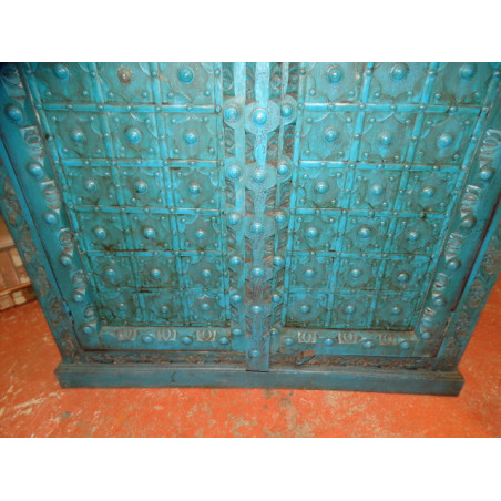Armoire penderie portes arche et métal blanche 100x60x200 cm