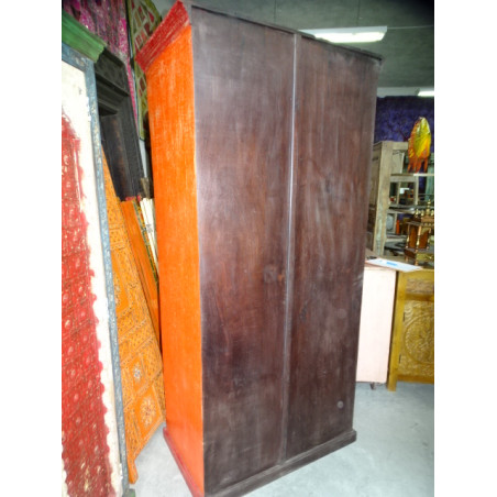 Armario con puertas de arco y metal turquesa 100x60x200 cm