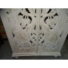 Armoire portes sculptées moucharabieh éléphant 90x40x180 cm
