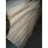 Buffet haut design vague en patine blanche et sablée - 200x92 cm