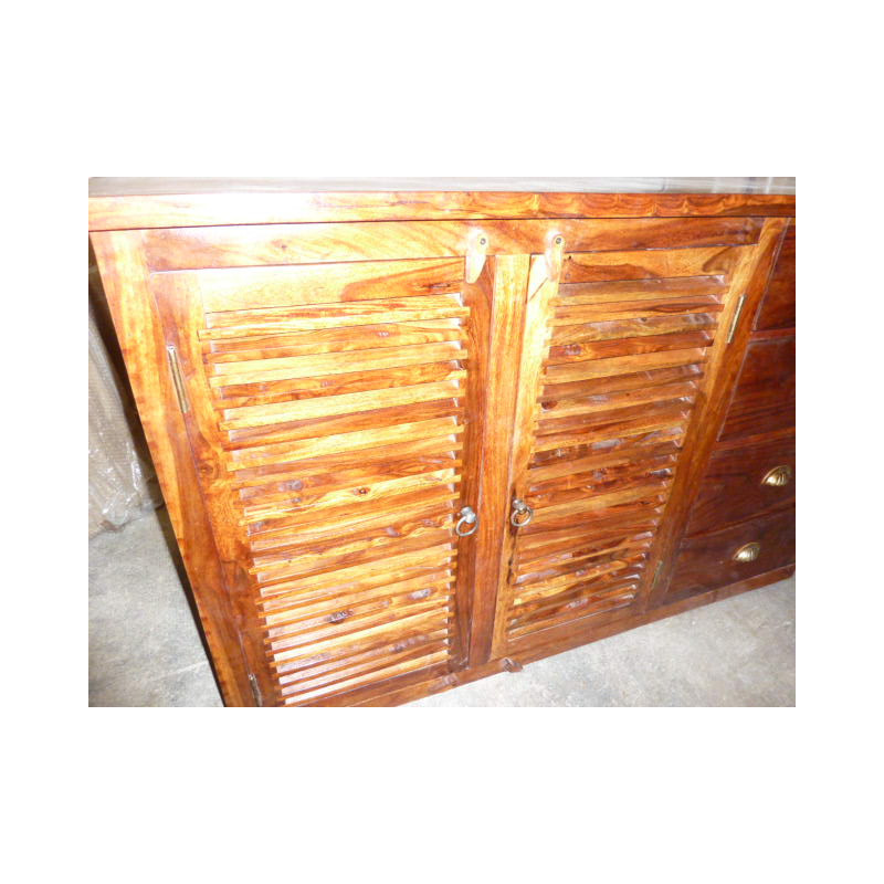 Buffet / basin rosewood door 5 drawers.