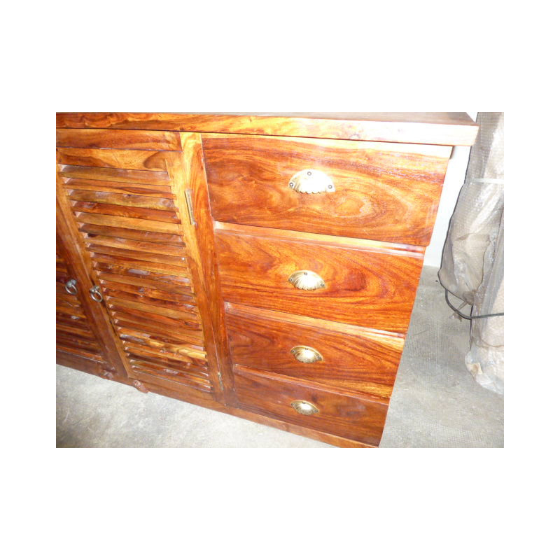 Buffet / basin rosewood door 5 drawers.