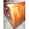 Buffet / porte vasque palissandre 5 tiroirs
