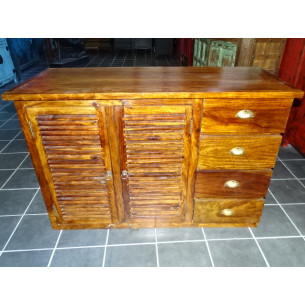 Buffet / basin rosewood door 5 drawers.