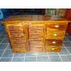 Buffet / porte vasque palissandre 5 tiroirs