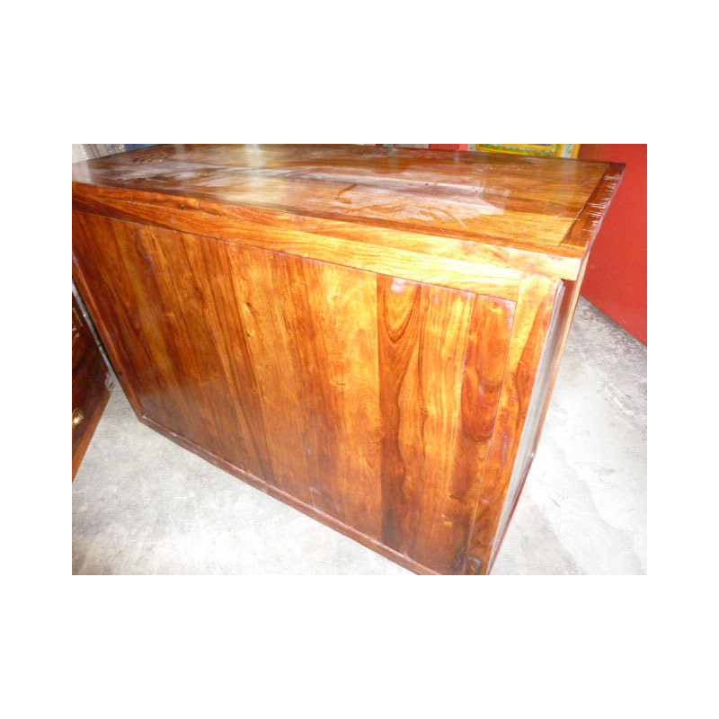 Buffet / porte vasque palissandre 5 tiroirs