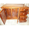 Buffet / porte vasque palissandre 5 tiroirs