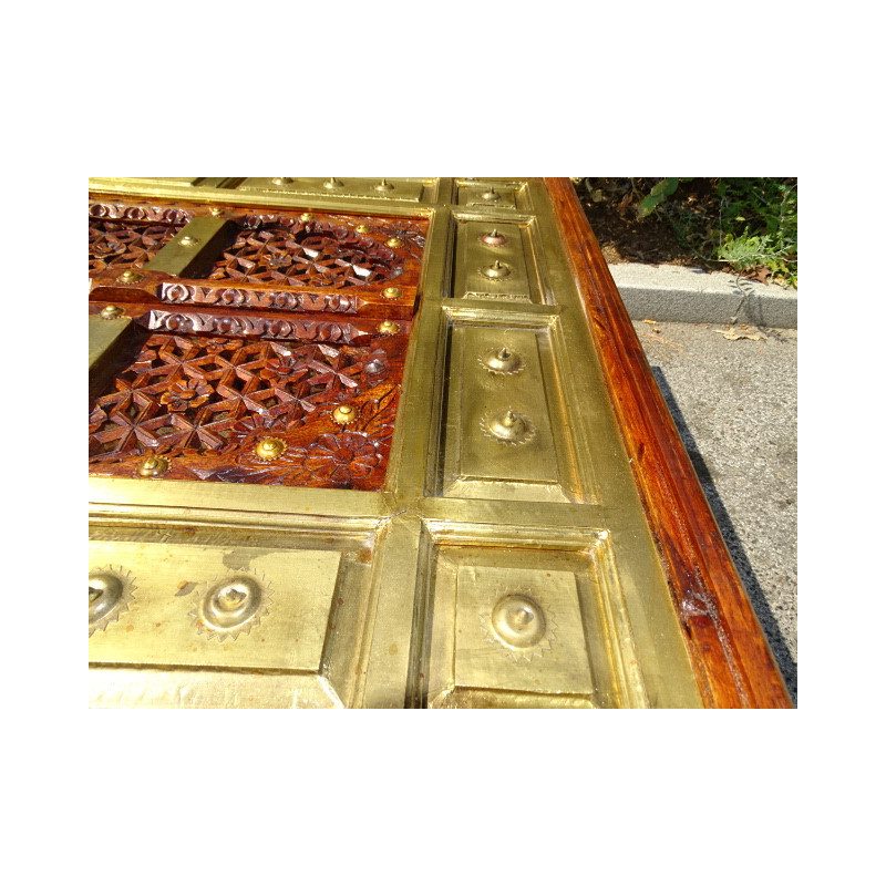Moucharabieh large coffee table in rosewood.