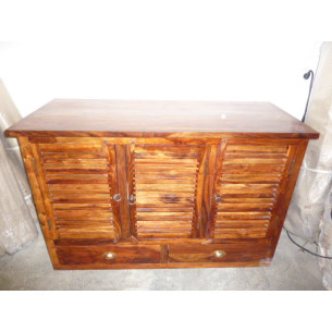 Buffet / basin rosewood door 2 drawers.