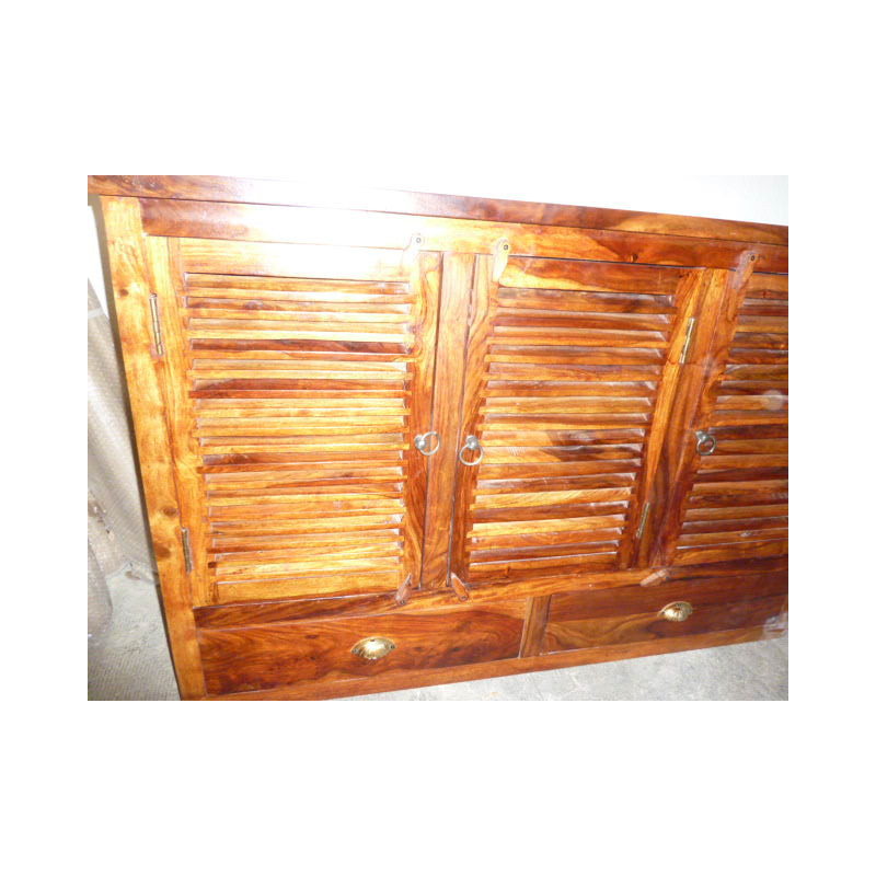 Buffet / basin rosewood door 2 drawers.