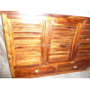 Buffet / porte vasque palissandre 2 tiroirs