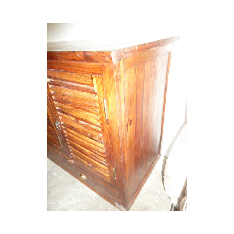 Buffet / basin rosewood door 2 drawers.
