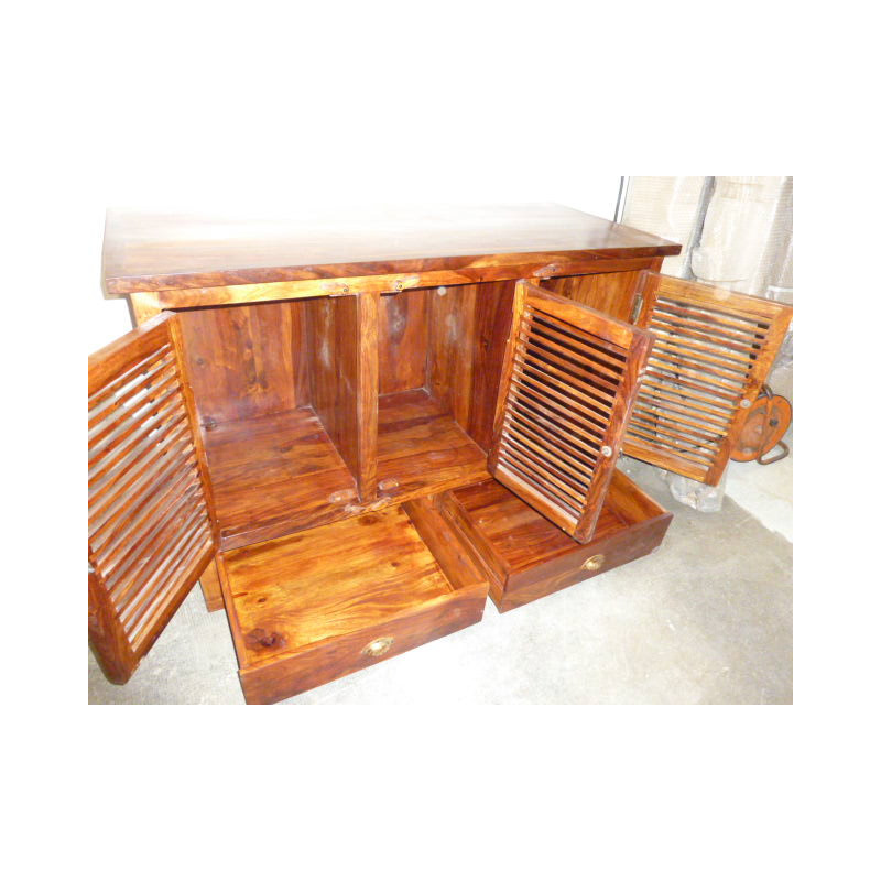 Buffet / 2 cassetti bacino porta palissandro