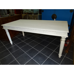 Solid mango table carved (183x90x76)