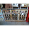 Sideboard mit 3 Türen mit Buddhas Köpfe in Messing 150x40x90 cm