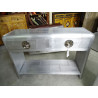 Aviator console with 2 drawers 100x35x75 cm
