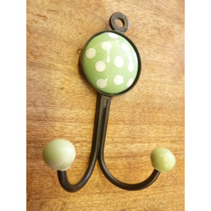 Double ronde à pois VERTE