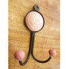 Double round with traits pink