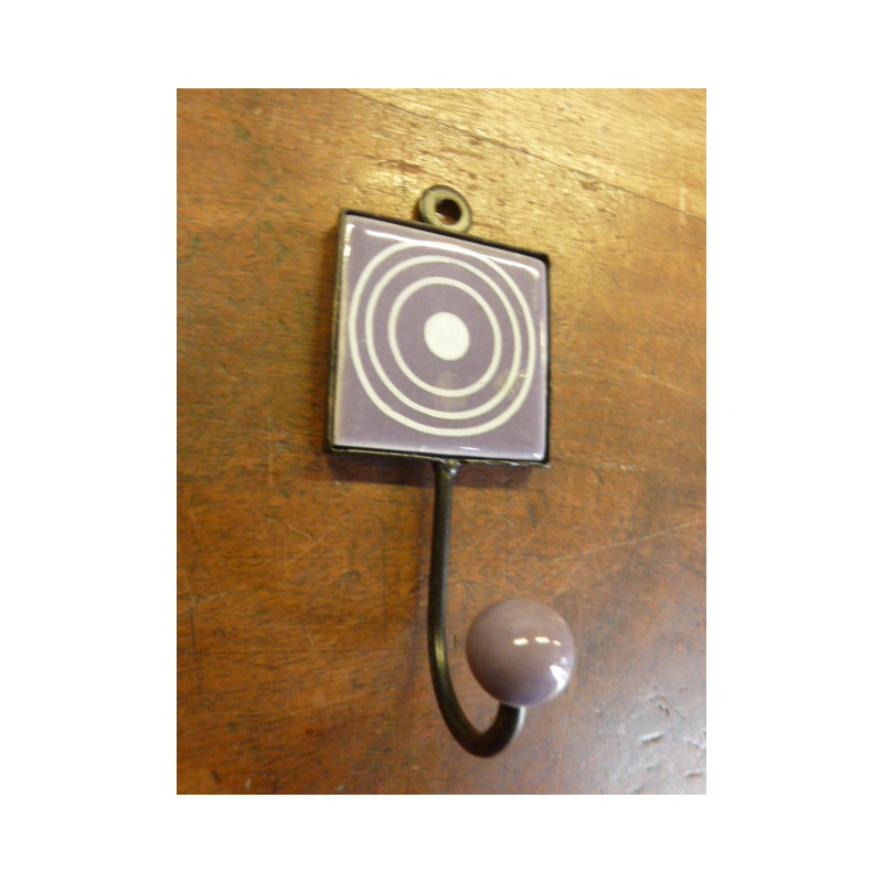 Mini Square clavija círculo púrpura