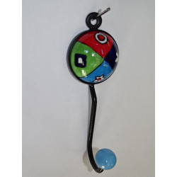 coat hook round ceramic 4 colors and signs