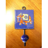patère 8x8 cm Eléphant Ultramarinfarbe gauche