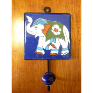 Gancho 10x10x17 cm elefante outremer gauche