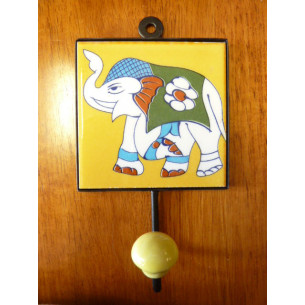 patère 10x10x17 cm Eléphant gelb gauche