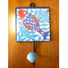 Gancho 10x10x17 cm poisson azul et rojo