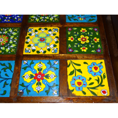 Piastrelle di ceramica multicolori top in palissandro