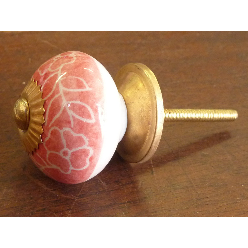 Boutons arabesques saumon