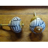 Ceramic cabinet knob cabbage leaf