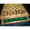Juegos de ajedrez magnéticos de 25 x 25 cm con cajón de almacenamiento