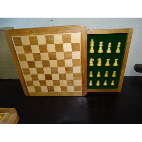 Juegos de ajedrez magnéticos de 25 x 25 cm con cajón de almacenamiento