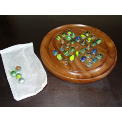 Solitaire games with glass beads 23 cm in diameter