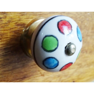 Runde Porzellangriff multicolor