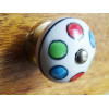 Manico rotondo muticolor porcellana