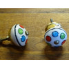 Ceramic cabinet knob dot muticolor