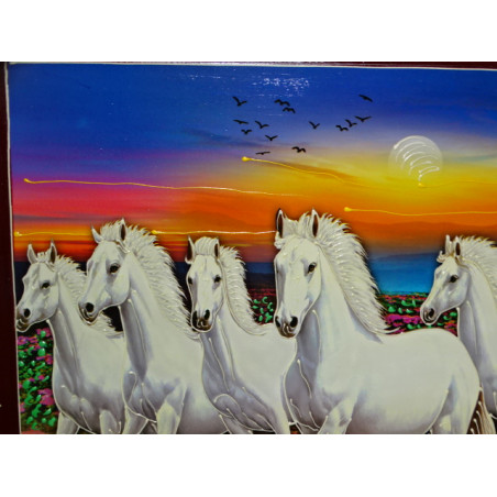 Stampe su tavola 50X40 cm - Cavalli indiani