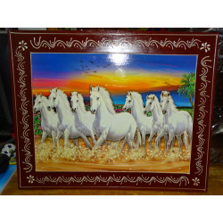 Stampe su tavola 50X40 cm - Cavalli indiani
