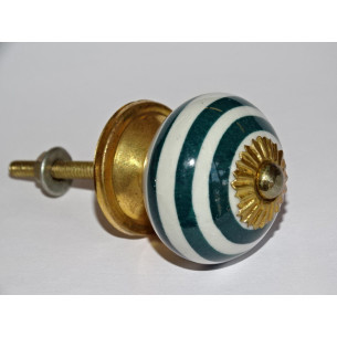 verde smeraldo maniglia della mobilia spirale