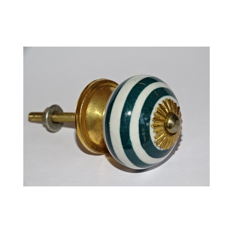 verde smeraldo maniglia della mobilia spirale