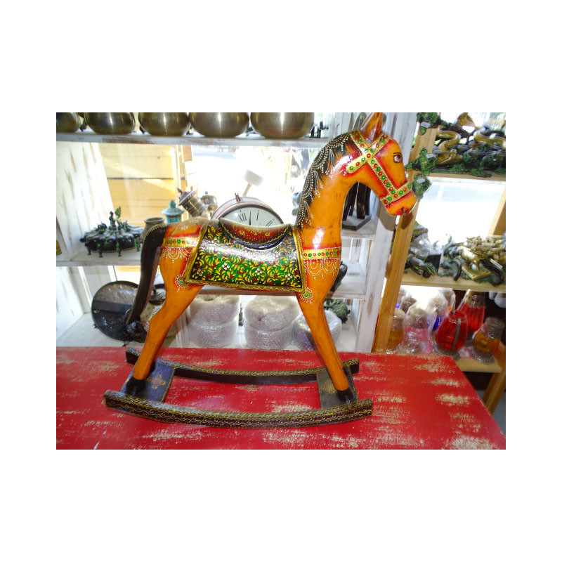 Large ceremonial rocking horse 60x72 cm - orange