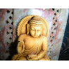 estatuatte de buddha assis en résine/stéatite