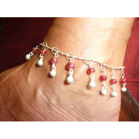 Bracelets de cheville perles rots
