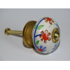Poignée en porcelaine multi fleurs
